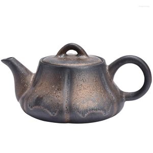 Heupkolven Stoare Vintage Gilding Iron Glaze Teapot Huishoudsthee -theeset Making Device Small Size Manual Flambe Single