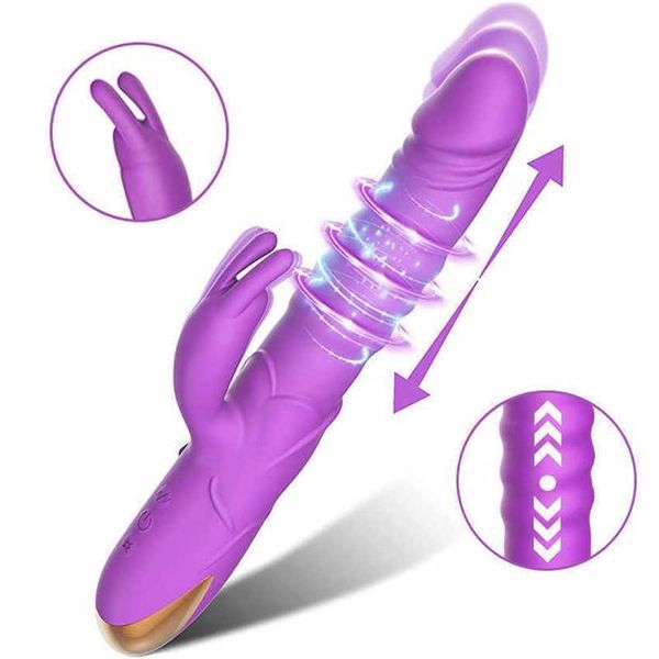 Fréquence de la hanche Télescopique Vibration Massage Stick Femmes G-point Orgasmique Vibration Stick Masturbateur clitoridien Adulte Sex Toys Produits 231129