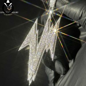 Hip Hop 18K GOUD 925 Sterling Silver Pendants Fashion Jewelry Charm Custom Moissanite Pendant