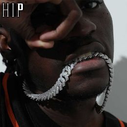 Hip Hop 1Kit 20 mm Heavy Full Iced Out Swinestones Pavé Porte Colliers de tour de cou Bling Colliers pour hommes