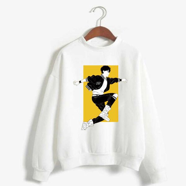 Hip Hop Banana Fish Sudadera con capucha Cuello redondo Mangas largas y sueltas Unisex Y0816