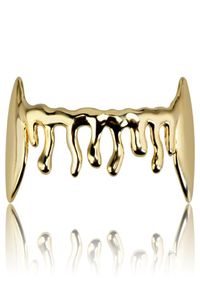 Hiphop bodem tandheelkundige grills mode 1 stuk goud zilveren kleur hiphop vampier tanden brace gouden grillz voor mannen dames6762936