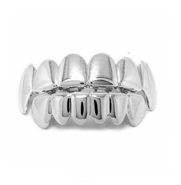 Hip Hop Cool Mens Teeth Gold Dominering Dental Grills Fashion Dents Grillz Titanium Steel Jewelry1365458