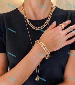 Hip Hop chaîne cubaine collier Bracelet en acier inoxydable collier bijoux haute chaîne de coulée polonaise Double fermoir de sécurité27762158147