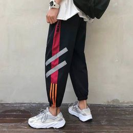 Hip Hop Dans Man Joggingbroek Streetwear Reflecterende Joggers Mannen Harem Broek Casual Harajuku Pant High Street Cargo Pants Mannen