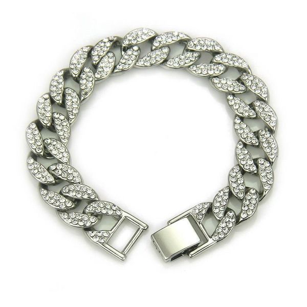 Hip-hop diamant Tennis scintillant collier cubain bracelet bracelet pour hommes colliers micro-encastrés bracelets pour hommes et femmes bijoux glacés