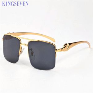 Lunettes de soleil d'attitude de la mode hip hop pour hommes femmes buffles verres corne dame plate les lunettes surdimensionnées lunettes gafas de sol170i