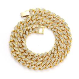 Collier de mode Hip Hop collier lourd chaîne lourde populaire 3 rangées 20mm de large S925 argent Moissanite diamant chaîne Rap Hip Hop collier chaîne cubaine bijoux