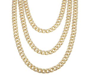 Hip Hop Iced Out Out Chains for Men S Miami Long Heavy Gold Cuban Link ketting Heren Fashion rapper sieradenfeestje Geschenk 2459439