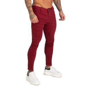 Hiphop jeans mannen calça jeans masculina super skinny fit heren jeans elastische taille besting voor atletisch lichaam zm173