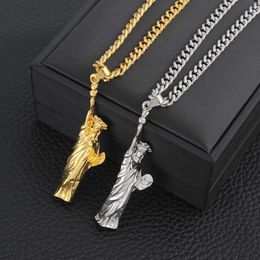 Hiphop sieraden charme ketting US amerikaanse standbeeld van vrijheid hanger ketting kettingen