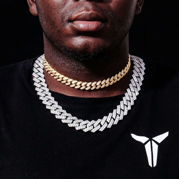 Style de mode de bijoux hip hop et chaîne de collier super grand lycée Miami Cuban