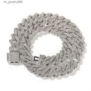 Hip Hop Sieraden Maken Accessoires Iced Out 14MM Cubaanse Link Chain Goud Zilver Heren Vrouwen Aanslag Gratis Ketting