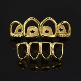 Hip Hop Sieraden Heren Drip Grills Luxe Designer Tanden Grillz Rapper Hiphop Sieraden Diamant Iced Out Mode Accessoires Goud Silv224j