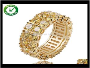 Hip Hop Jewelry Mens Designer Luxury Designer Diamond Finger Ring Rappeur Gold Style Charms Femmes Love Engagement Wedding Q67FS avec SID B0HUS9235691