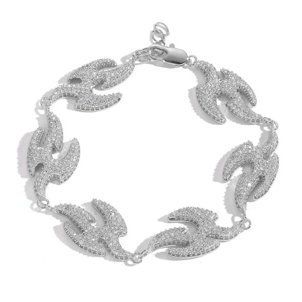 Joyería de hip hop New Swift Pulsera para hombres y mujeres con micro set diamonds geométrico brazalete de golondrina S925