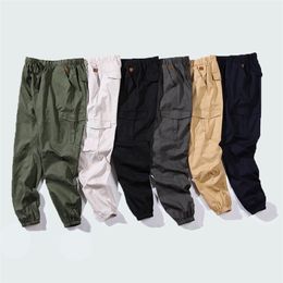 Hip Hop Joggers Cargo Pants Hommes Harem Casual Pantalons multi-poches s Pantalons de survêtement Streetwear S-5XL 210715