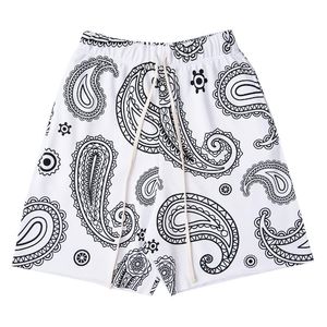 Hip hop jogging pantalon de survêtement court haruku bandana paisley shorts streetwear mode pantalon baggy décontracté pour hommes