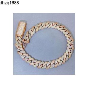 Hip Hop Lab Grown Round Cut Diamond Armband Tennis Chain Charmante Armband Handgemaakte Fabrikant Fijne Sieraden