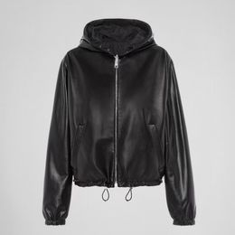 Hip Hop Leather Jackets Dames Motocycle Coats Fashion Hooded Black Jacket Punk Style Girls Wind Breakers