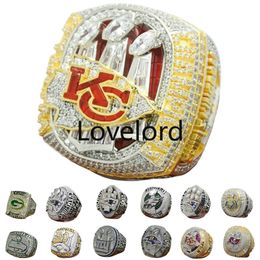 Designer Super Bowl LVII Championship Ring Set Luxe 14K Gouden KC Champions Ringen Voor Mannen Vrouwen Diamond Sport Sieraden