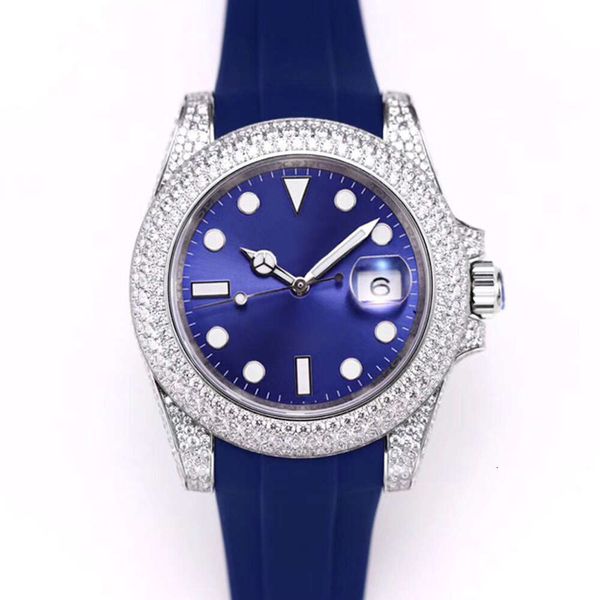 Hip Hop Mens Iced Out Bust Down Moisanite Diamond Watch personnalisé