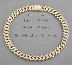 Hip Hop Miami Curb Cubaanse Ketting Iced Out Gehard Ston Cz Bling Rapper Necklac Voor Mannen Sieraden4357137