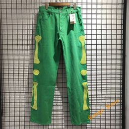 Hip Hop multi-poches KAPITAL Cargo Pants Hommes Femmes Top Qualité Os Broderie KAPITAL Pantalon Streetwear Lâche Vert Pantalon T230806