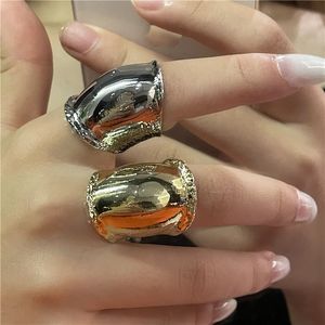 Hip-hop punk overdreven persoonlijkheid ring armor krijger saturnus middeleeuwse ridder mannen en vrouwen sieraden accessoires