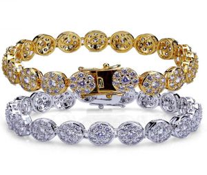 Rappeur hip hop Bracelets de tennis en diamant complet