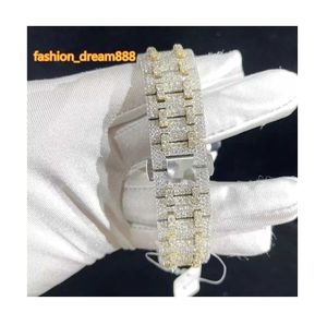 Reloj Hip Hop con diamantes reales, corte redondo, todos los tamaños, personaliza el reloj con ajuste de micropavé de diamantes naturales a precio económico