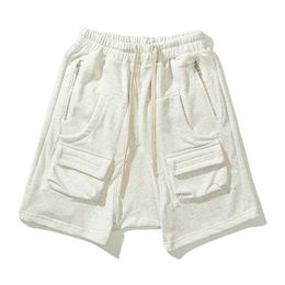 Hip Hop Shorts Jogger Taille Plus Pour Hommes Femmes Plus De Poches Pantalons Courts Décontractés Vêtements Hommes