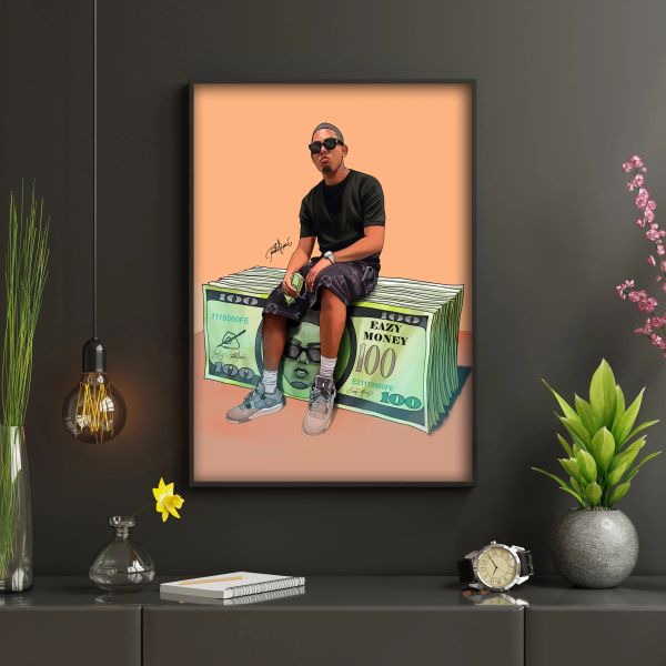 Hip Hop Singer Myke Towers Pop Album Cover Music Poster For Room Canvas PEINTURE Impression Art Home Decor Wall Pictures esthétiques