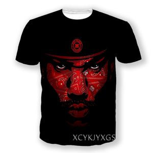Hip Hop Sportwear Punk Casual Herfst Mannen Cool Print Avatar de Blood Gang Bandana 3d T-shirt 004