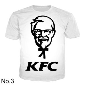 Hip Hop Sportwear Punk Casual Automne Hommes Cool Imprimer L'Avatar Le KFC 3d T-shirt