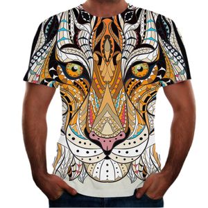 Hip Hop Sportwear Punk Casual Automne Hommes Cool Imprimer Le Tigre Animal 3d T-shirt 009