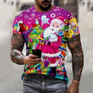 Hip Hop Sportwear Punk Casual Otoño Hombres Cool Print The Avatar The Christmas 3d T-shirt007