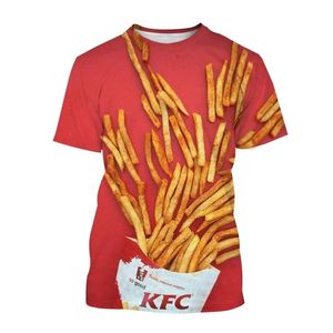 Hip Hop Sportwear Punk Casual Herfst Mannen Cool Print De Avatar De KFC 3d T-shirt 007