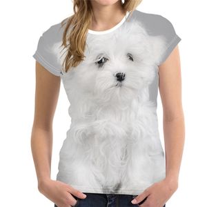 Hip Hop Sportwear Punk Casual Summer Woman Cool Print The Animal Lovely Dog 3d T-shirt015