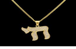 Hip Hop Rvs CHAI Joodse Symbolen Overdreven Hangers Kettingen Luxe Vergulde Ketting Sieraden Vrouwen Accessoires 5120177