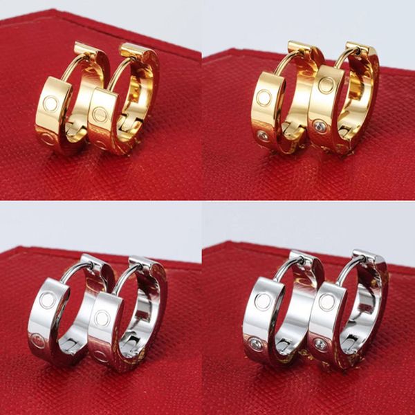 Stud Earings pendientes de diseño para mujer diseñador de pendientes de oro Fiesta de aniversario de boda Regalo Diseñador Pendientes de aro Joyería de moda de alto pulido