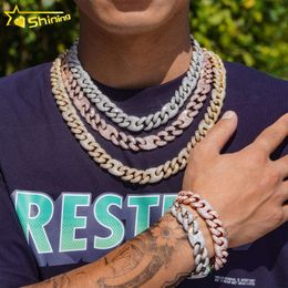 Hip Hop Stijl 15mm Varken Neus Cubaanse Link Chain Vvs Moissanite Diamanten Ketting Armband 925 Zilveren Sieraden voor mannen