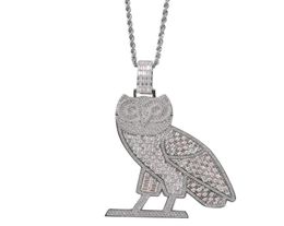 Hip hop chaîne de pull Vintage Owl pendentif colliers pour hommes femmes designer de luxe mens bling diamant chaîne en or collier bijoux l5694473