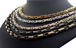 Hip Hop Tennis Loop Chain Modieuze Mannen Titanium Stalen Ketting Sieraden Byzantijnse Imperial5963027