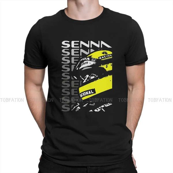 Hip Hop t-shirt Ayrton Senna F1 course Raer impression Streetwear loisirs t-shirt hommes à manches courtes cadeau Unique vêtements