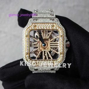 Hip Hop Watch Bust Down Down Dure VVS Moissanite Diamonds Iced out Watchwatches for Men