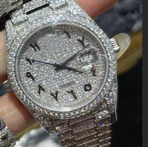 Premium Moissanite Diamond Watch Vvship Hop Watch Iced Out VVS MISSANIT MECANICAL WRISTRACK Iced Out Watch Moissanite