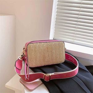 Hip ma Instantánea para mujer Bolsa de cámara de alta calidad Lady Straw Monedero Bolso Famoso Diseñador Pequeños bolsos cruzados Mini Bolsos de hombro pequeños 230407