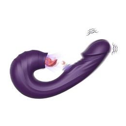 Hip Purple Vibration Stick pour les femmes 10 Tapage de fréquence et sucer le dispositif de masturbation privé Flipting Massage Stick Adult Sexual Products 231129