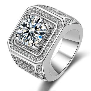 Hiphip – bagues complètes en diamant pour hommes et femmes, accessoires Hip Hop de qualité supérieure, pierres précieuses en cristal, bague en argent 925, Ri256k